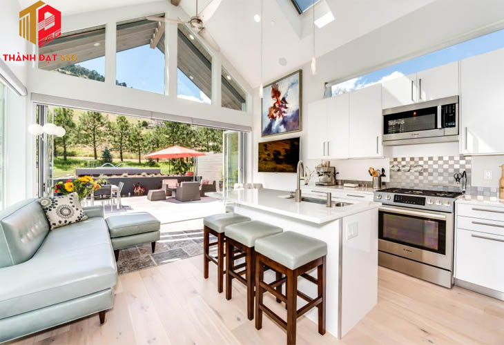 Mẫu thiết kế nội thất phòng khách sang trọng hiện đại