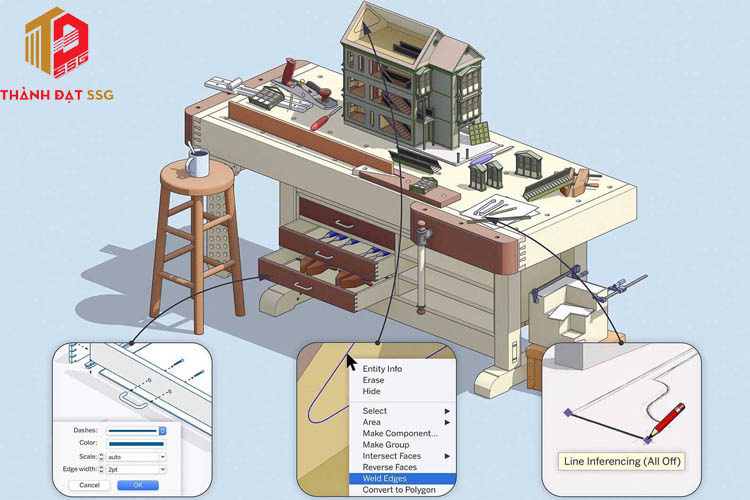Phần mềm thiết kế nhà 3D trên Sketchup